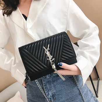 

Women's Bags 2020 Messenger Shoulder Chain Wild Ins Small Package Luxury Handbags Women Bags Designer Flap Criss-Cross Letter