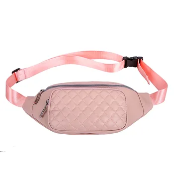 

2019 Autumn New Pu Embroidered Line Lingge Leisure Messenger Bag Women's Shoulder Bag Multi-function Bodybag Sports Bag