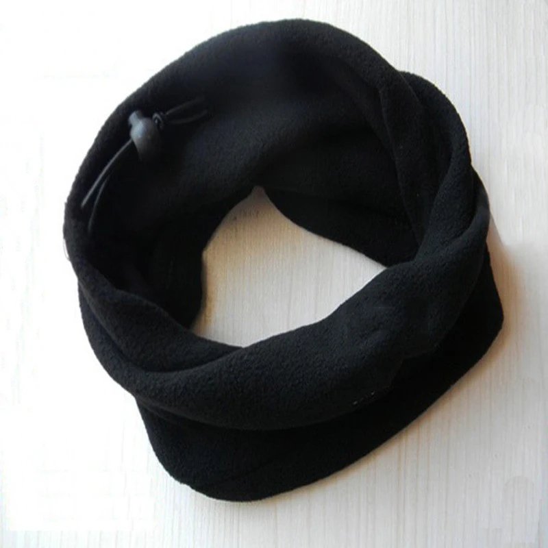 Черный футбольный шейный платок футбольный шарф спортивный открытый теплый для футбола флисовый ветрозащитный тренировочный Многофункциональный головной убор