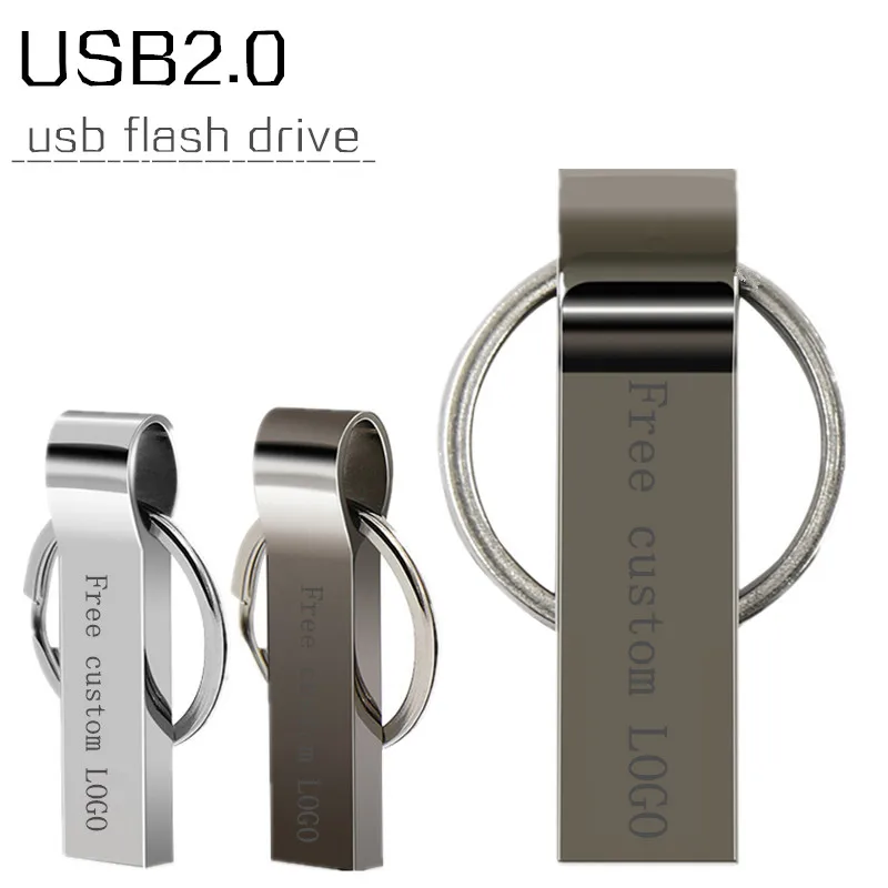 KRY usb flash drive 2.0 64GB 32GB 16GB 8GB 4GB pen USB2.0 drive waterproof portable key metal memory stick storage thumb U disk