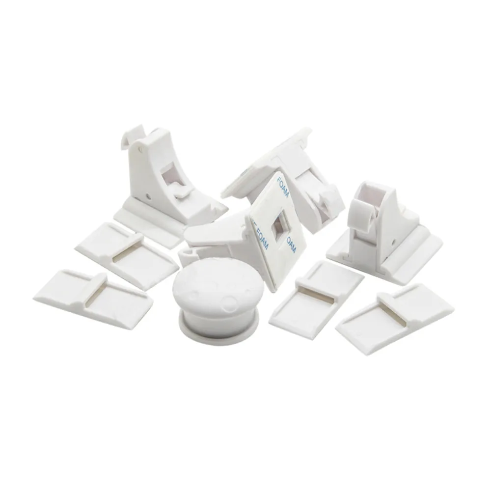 4 шт. Невидимый детский безопасный магнитный замок для шкафа Детские Водонепроницаемые Шкафы Ящики защитный замок