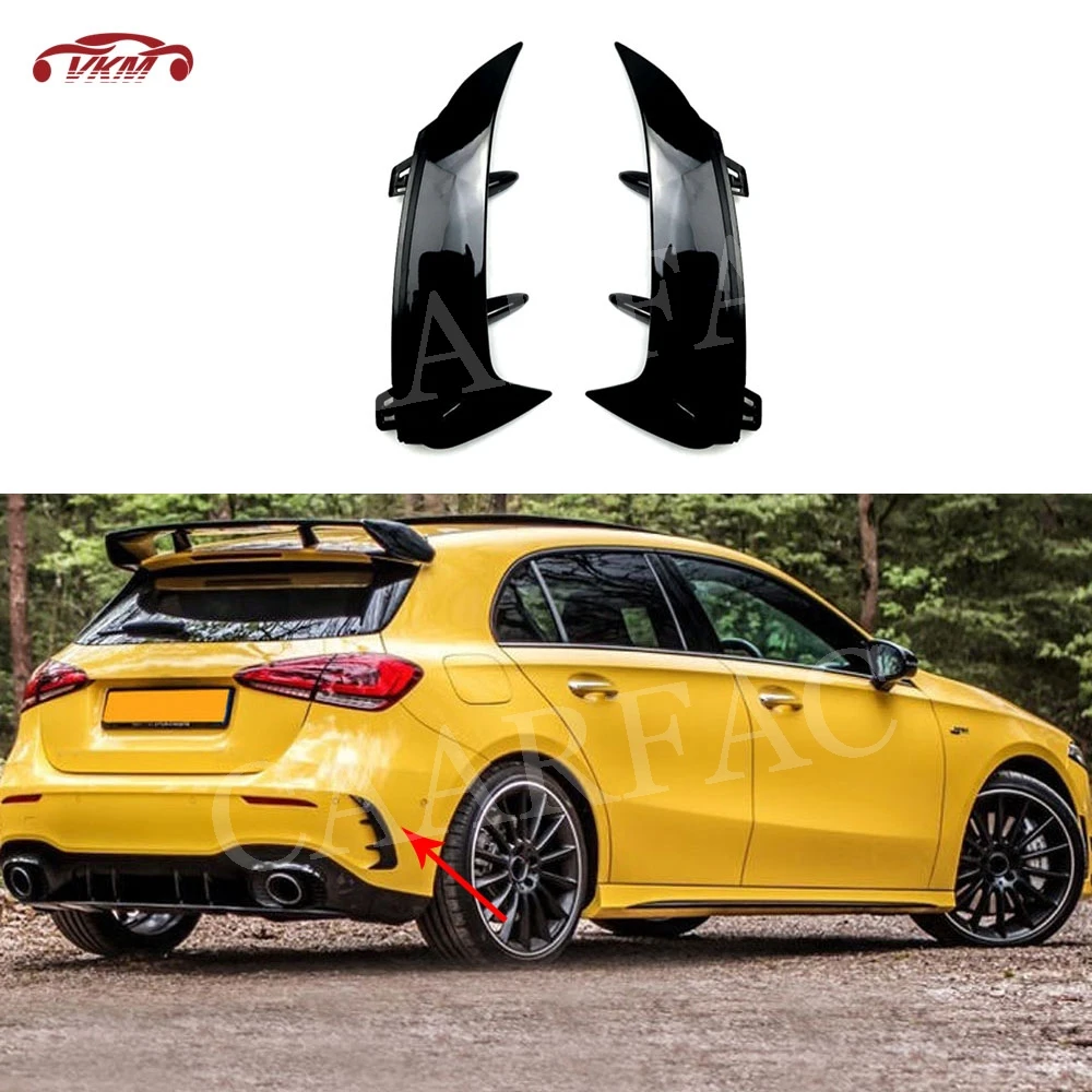 Rear Bumper Air Vent Cover Trim For Benz A Class W177 Hatchback A180 00 50 A35 Amg 19 Abs Black Exterior Decoration Bumpers Aliexpress
