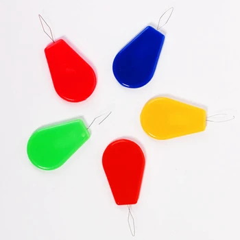 

10pcs Needle Threader Stitch Insertion Tool for Sewing Needle Inserter Random Color Threader Sew Easy Automatic Needle Threader