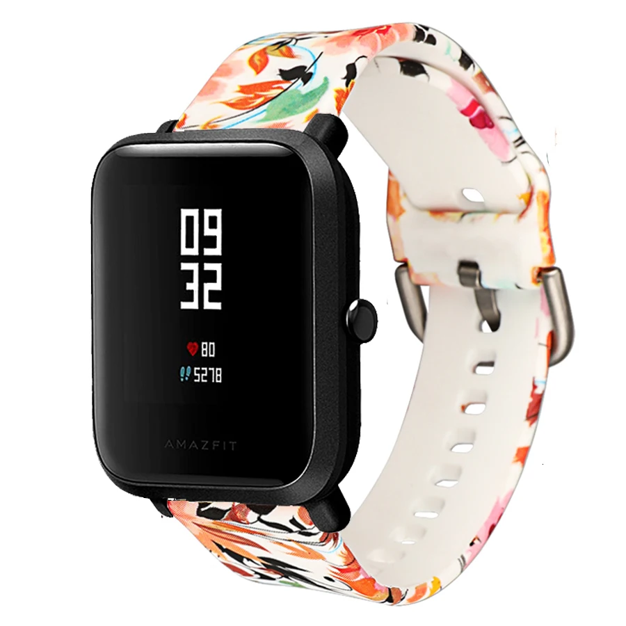 Применимый силиконовый ремешок Xiaomi Huami Amazfit Bip для Xiaomi Amazfit Bip/GTR 42 мм сменный силиконовый ремешок для часов