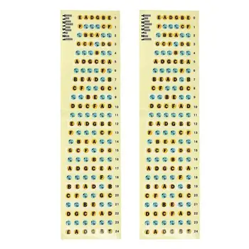 

2Pcs Guitar Fretboard Stickers 6 String Note Labels Guitars Fret Scale Mark Stickers For Bass Electric Guitar Accessories
