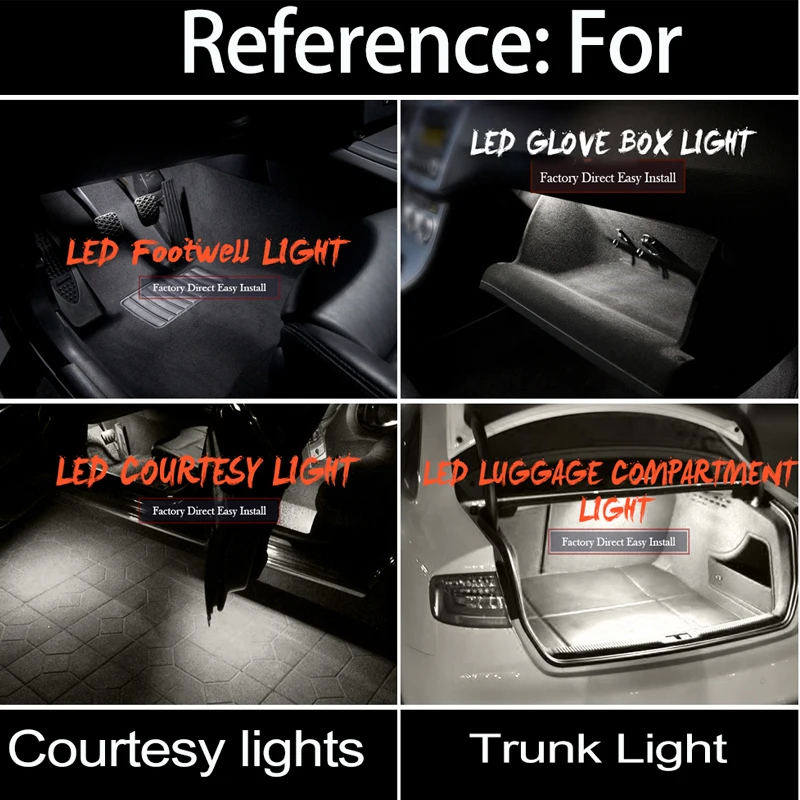 Светодиодный светильник для ног, 2 шт., для багажника, поло, для VW Touareg, Caddy, Passat, Golf, Jetta, CC, EOS, Polo, Scirocco