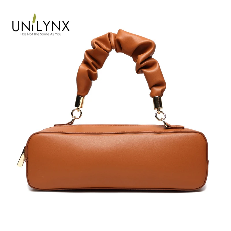 Прямоугольная плиссированная женская сумка UNILYNX новинка 2019 кожаные сумки