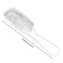 Пластиковая нейлоновая Антистатическая расческа для волос массажёр кожи головы Расческа для прямых волос парикмахерские инструменты для укладки