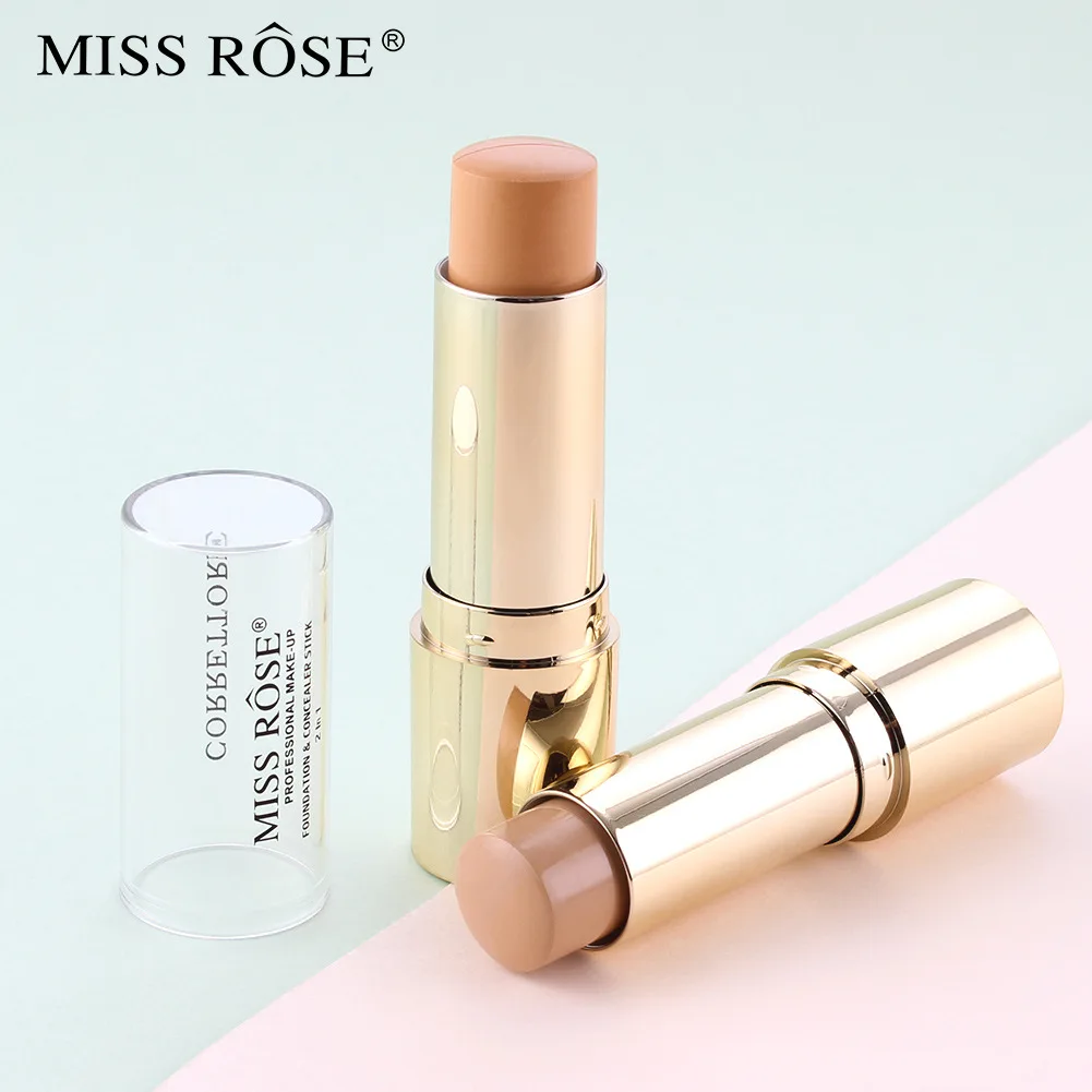 Монохромный маленький золотистый консилер MISS ROSE для лица с перекрестными краями трехмерный
