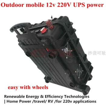 

UPS 220v output 12v 300Ah 150AH 12V 100AH 200AH LFP Lifepo4 UPS Battery solar power portable power 2000w 3000w 1kw + 20A charger