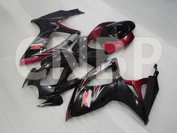 

GSX R600 2006 - 2007 K6 Body Kits GSXR750 2007 Black Red Fairing GSXR 600 2007 Plastic Fairings