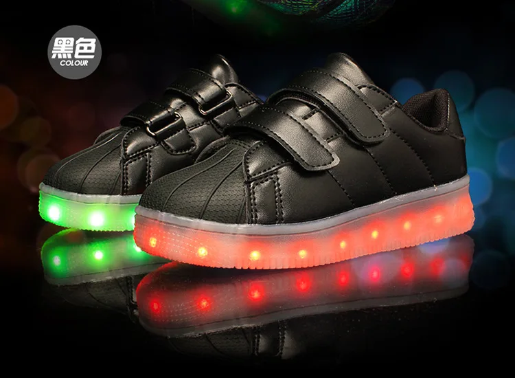 Size 25-37 Kids Luminous Shoes with Lighted sole Children Sneakers with LED Lights USB Charged Glowing Sneakers for Boys Girls