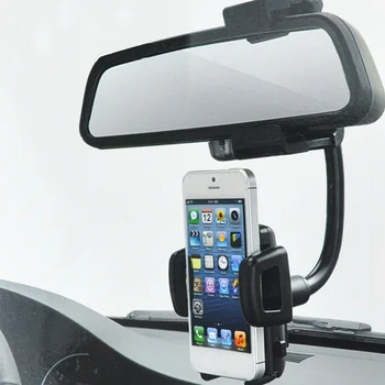 

Car Rearview Mirror Mount Mobile Phone Holders & Stands Universal Navigation Support Automobile Data Recorder for Phone