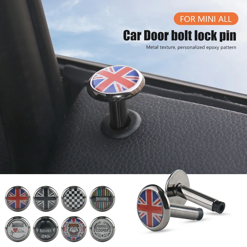 2 pcs Car modified door bolt lock pin auto for BMW MINI ONE S Cooper R55 R56 R60 F54 F55 F56 F57 F60 Countryman | Автомобили и