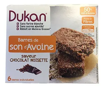 

DUKAN - Barrette con cioccolato e nocciola