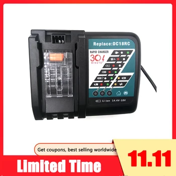 

14.4V-18V 7.0a DC18RC Charger for Makita DC18Ra DC18SF Dual Fast Charger for Makita 18V Battery BL1815 EU Plug