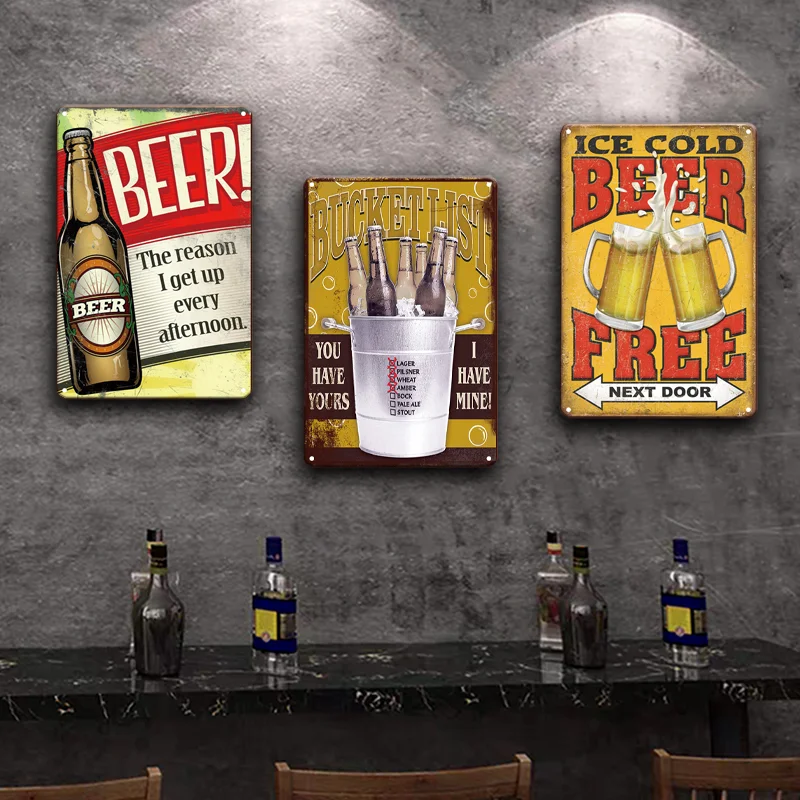 Vintage Foster 'S Bier Metalen Muur Ierse Pub Bar Cafetaria Kamer Decoratie Retro Bier Poster Plaque Tin Teken nieuwe|Plaques & Signs| - AliExpress