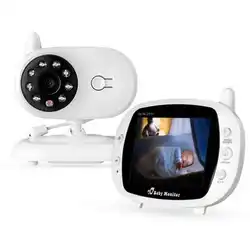 SP850 видеоняня монитор наблюдения камера безопасности Babys 2,4G Беспроводная с 3,5 дюймовым ЖК-дисплеем 2 способа аудио разговора ночного видения