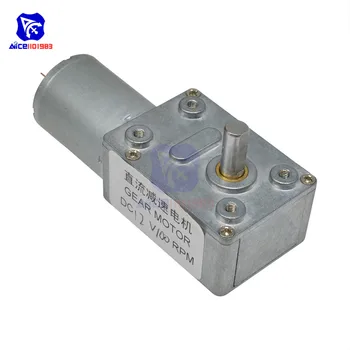 

diymore 12V DC Gear Motor 4632-370 Worm DC Gear Motor 6mm Female Shaft High Torque Turbine Reducer