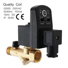 'Electric Solenoid Valve 1/2'' 1.6Mpa Electronic Drain Valve AC220V  Timed Air Compressor Gas Tank Automatic 2-way Durable Valve'