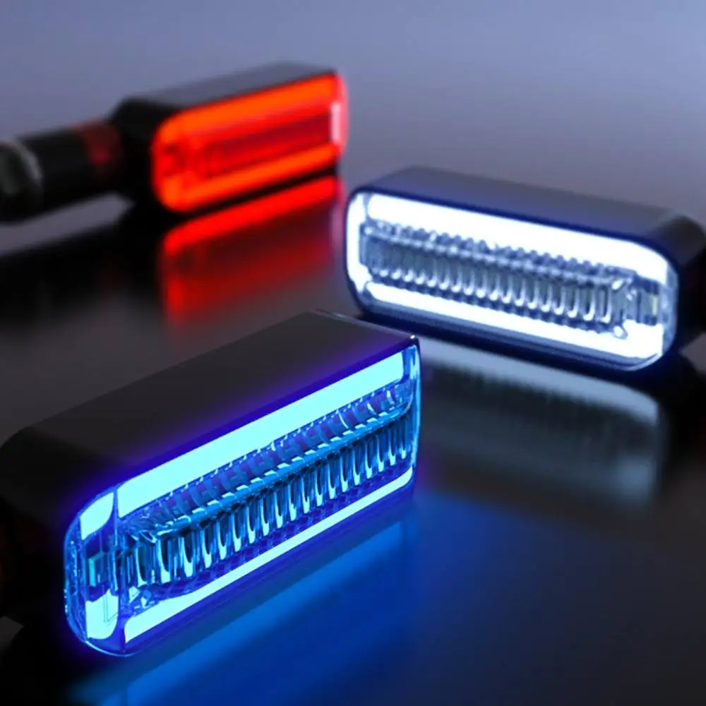 

1Pair Directional for Motorcycle Turn Signal Lamp Flashing Moto LED 12V Flow Effect Motorcycle Signal Lamp