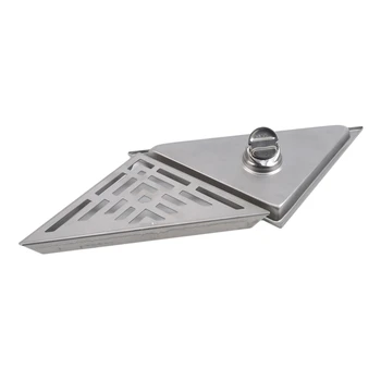 

Concealed Triangle Tile Inserted Into Floor Garbage Sink Shower Drain Stainless Steel Floor Deodorant Floor Drain