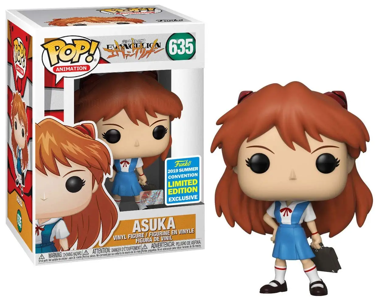 

2019 SDCC Exclusive Funko pop Official Neon Genesis Evangelion - Asuka Vinyl Figure Collectible Model Toy with Original Box