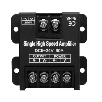 

DC5V-24V LED Dimming 360W Iron Shell Single Color High Speed Amplifier For LED Single Color Strip Light