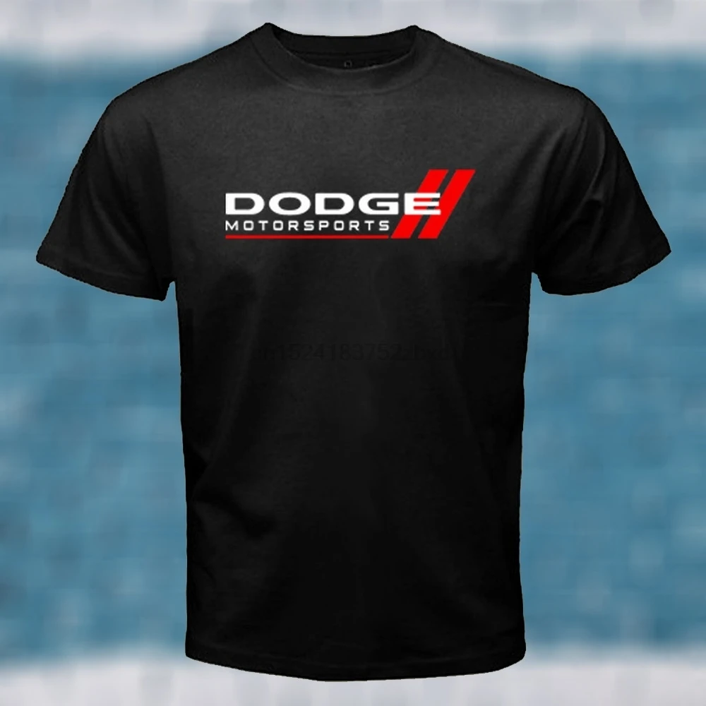 Модные мужские хлопковые футболки Dodge Motorsports Racing Team Логотип Мужская с круглым