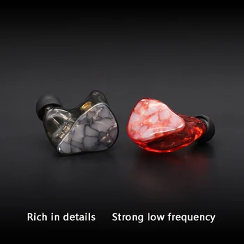 

Balanced Armature 5 Driver Professional Monitor Headset Wired Earbuds Noise Cancelling Dj Music Headphones Detachable Cable