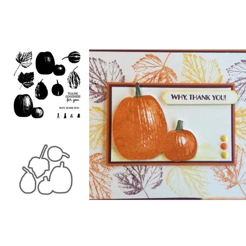 

New Arrival Gourd Goodness Metal Cutting Dies and stamp DIY Scrapbooking Card Stencil Paper Cards Handmade Album Stamp Die Sheet