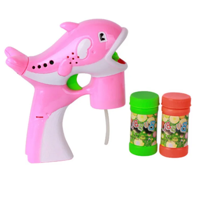 Упаковка из 2 Dolphin Bubble машина портативная Bubble Hurricane машина автоматическая Детская игрушка с светодиодный светильник музыка PAK55