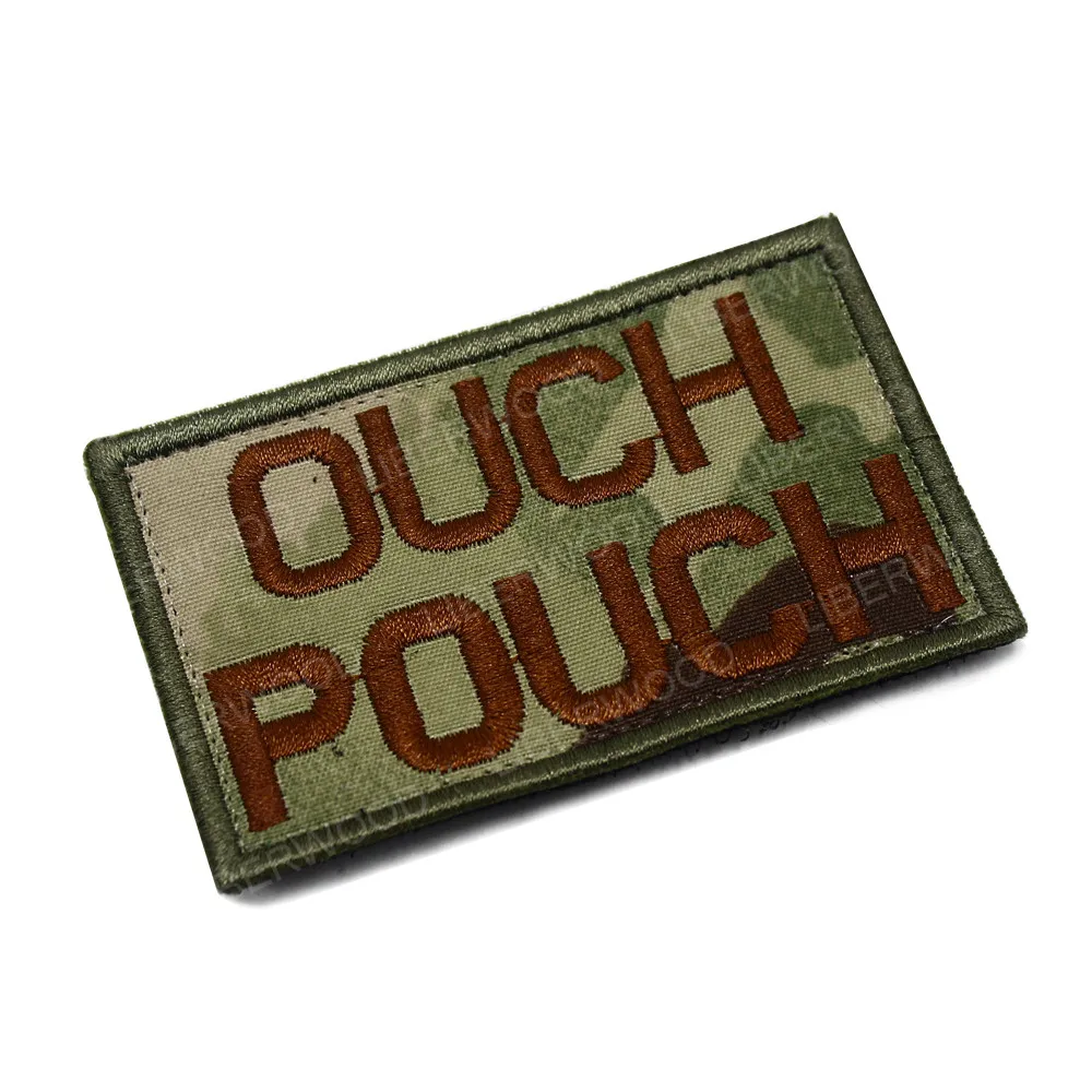Embird Patches Embroidered Hook&Loop OUCH POUCH Ceo-Friendly Handmade 3D Tactical  Patch For Bag - AliExpress