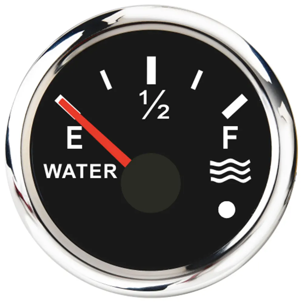 52mm Waterproof Water Level Gauge fit 0-190ohm 240~33ohm Water Sender Unit Sensor Digital Indicator for Boat Car Motorcycle Auto