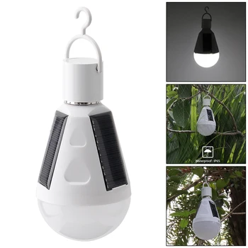 

Portable 7W LED Waterproof Solar Emergency Bulb Outdoor Light with Hang Hook for Camping / Hiking / Fishing