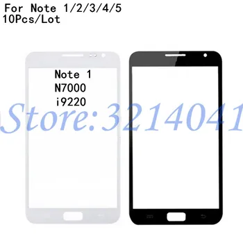 

10Pcs/Lot For Samsung Galaxy Note 1 2 3 4 5 N7000 N7100 N900 N910 N920 Note4 Note5 Front Outer Glass Lens Touch Screen Panel