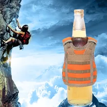 Мини военный жилет бар газировка, пиво, бутылка охладитель изолятор может покрыть дропшиппинг украшения Рождественский инструмент Рождество