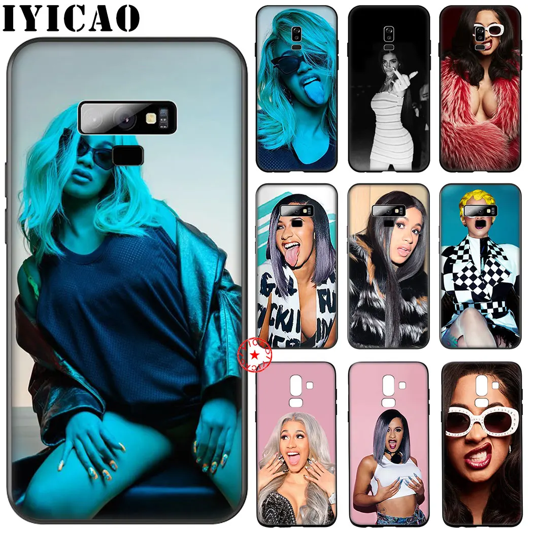 Черный мягкий силиконовый чехол Cardi B goddess для samsung Galaxy A70S A20E A2 J4 J6 Core Plus Prime J7 Duo J8 |