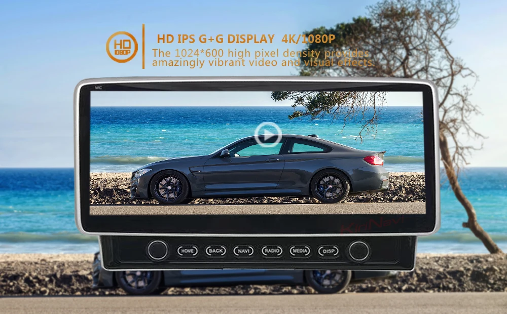KiriNavi Universele широкий экран 10,25 ''Android 9,0 автомобильный dvd-плеер gps навигация автомобильный Радио для Nissan Volkswagen Skoda Toyota