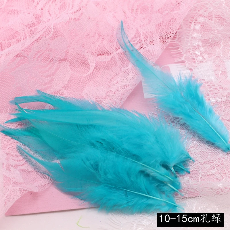 O 50 шт/100 шт/10-15 см красивые украшения из куриных перьев DIY свадебный костюм шляпа серьги Хэллоуин вечерние украшения из перьев - Цвет: O