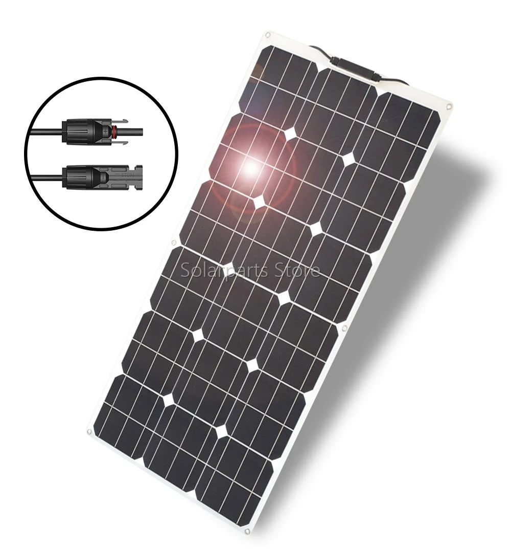 Flexível de Alta Controlador para rv Carregador de Bateria Painel Solar Eficiência 23% Pwm - Barco Carro Casa 12v 24v 100w 200w 300w 400w - Image 3