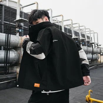 

Straight Autumn Teenagers Loose Big Code Leisure Jacket Male Coat Taobao