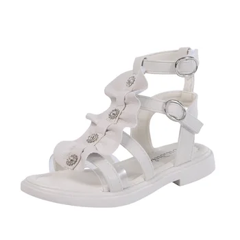 

Hot Sell Children Roman Sandals 2020 Summer New Girls Sandals Fashion Little Princess Soft Bottom Big High-top Sandals D124