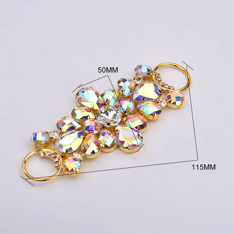 JUNAO-50-115mm-Sewing-Red-AB-Glass-Rhinestone-Chain-Flowers-Connector-Flatback-Claw-Crystal-Appliques-For (5)