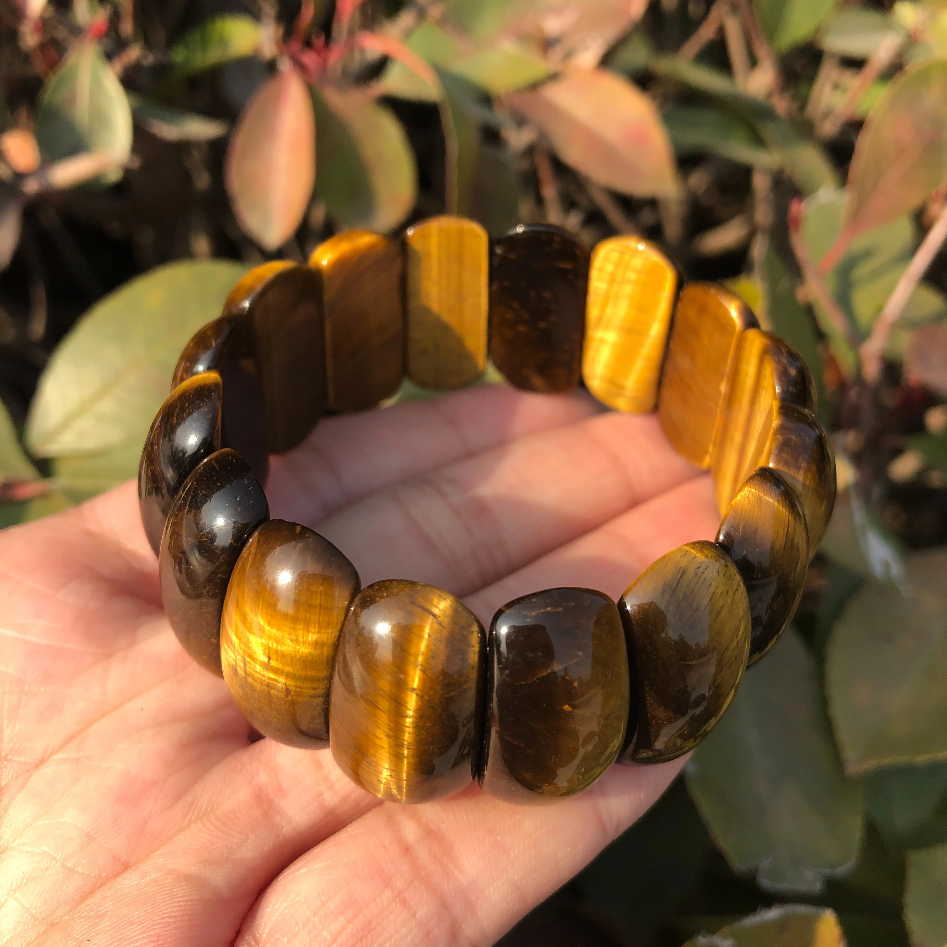 1 Pc Fengbaowu Natural Yellow Tiger Eye Bracelet Hand Platoon Bangle Crystal Healing Stones Men Jewelry Gift Strand Bracelets Aliexpress