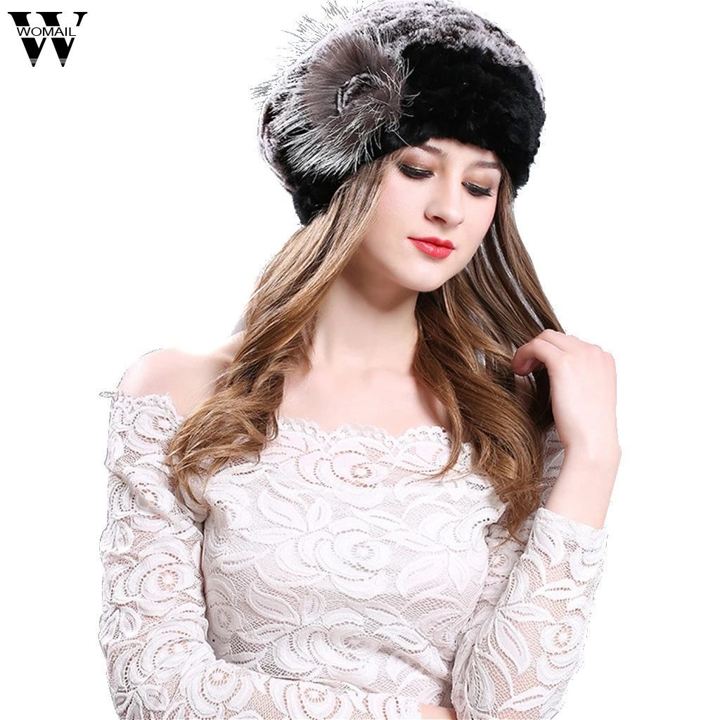 Womail beanies шапка женская зимняя меховая берет шапка с кроличьим мехом Рекс детская вязаная шапка с ушками женская шапка sep 16