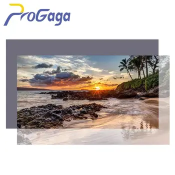 

ProGaga High Brightness Projector Screen 60 100 120 inch 16:9 Reflective Fabric Cloth Screen for Espon BenQ XGIMI GA9 Projection