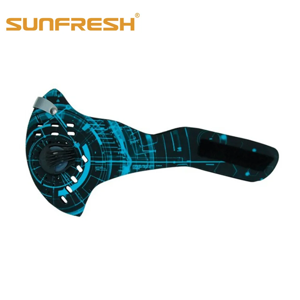 005E053 face Anti Dust Pollution Mask Activated Carbon Dustproof Cycling Mask N99 Filters Neoprene Air Pollution mouth Mask face Cover - Цвет: 005E053