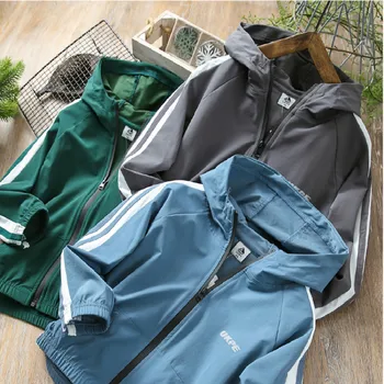 

Exquisite children thin coat spring autumn 2020 sports hooded sports jacket infants 3-9 years costume high quality kids clothes