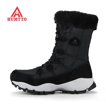 

HUMTTO Brand Winter Waterproof Hiking Boots Women Lace-up Climbing Athletic Outdoor Non-slip Higt-toe Snow Trekking Shoes Woman